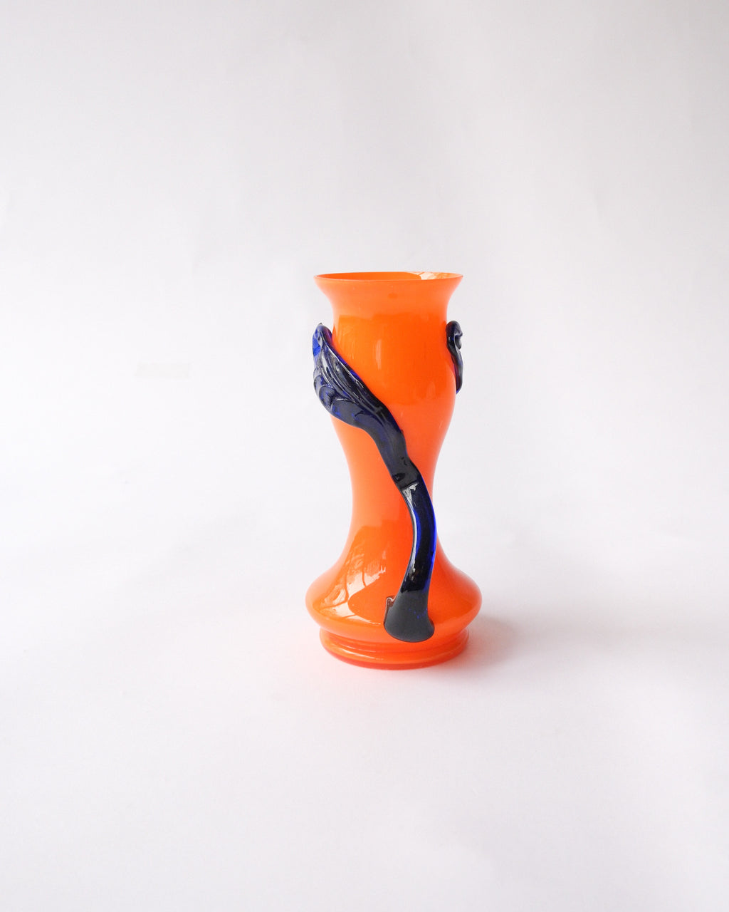Glass vase made in Czech