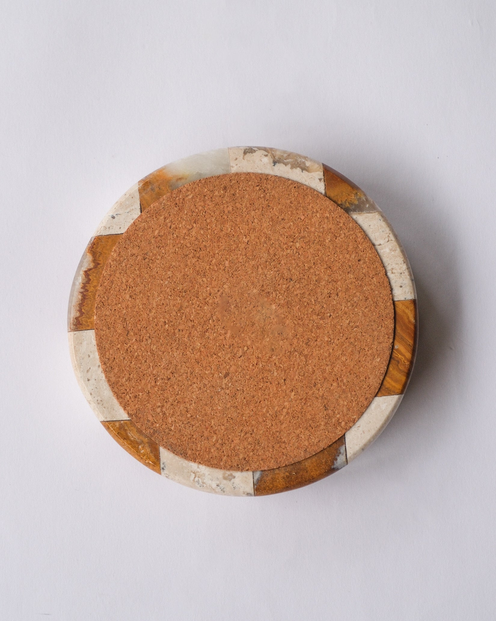 Checker stone ash tray