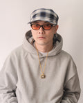 Sowhat Bandanna Cap Ombre check Blue