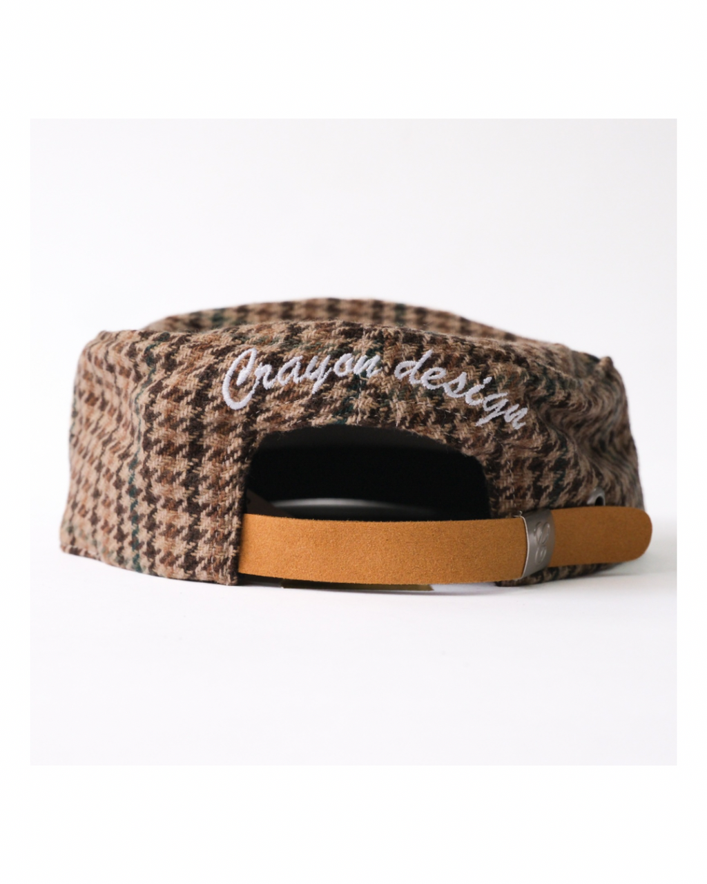 6cRAyon Houndstooth Flat Top Casual Baseball Cap