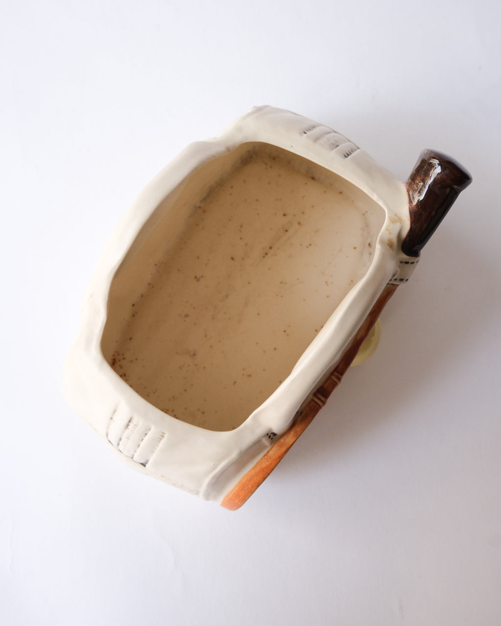 50-60’s Lefton tennis bag ceramic planter