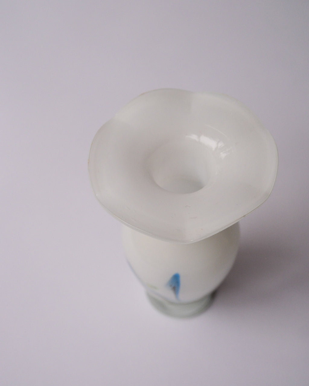 mini art glass vase