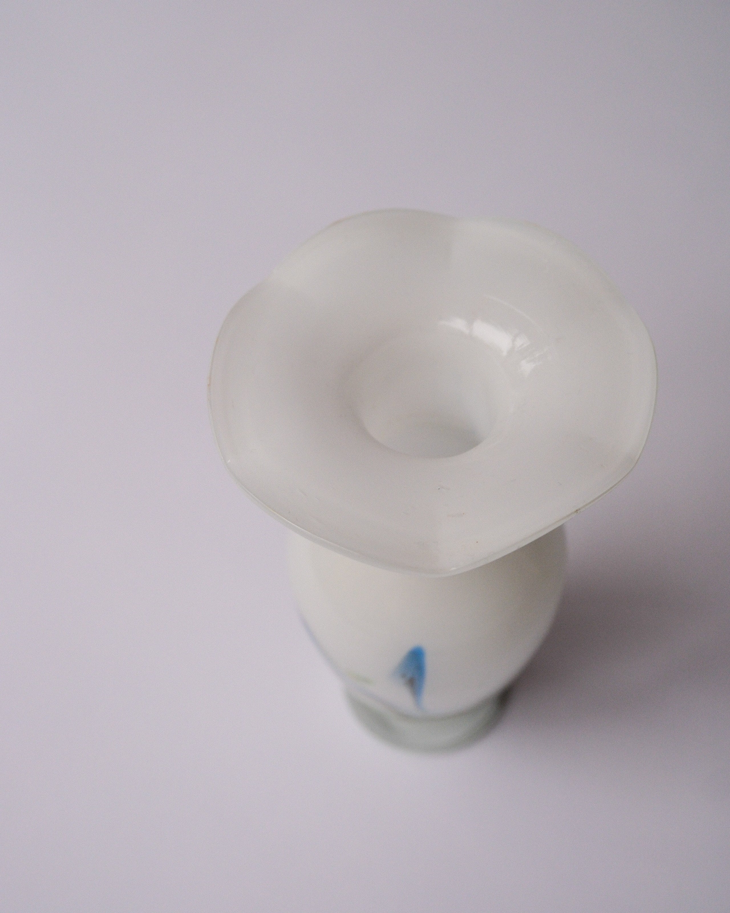 mini art glass vase