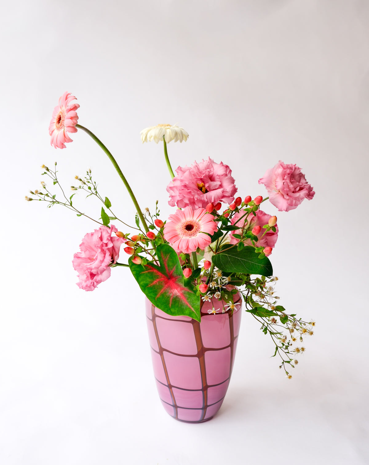 Designers art glass vase