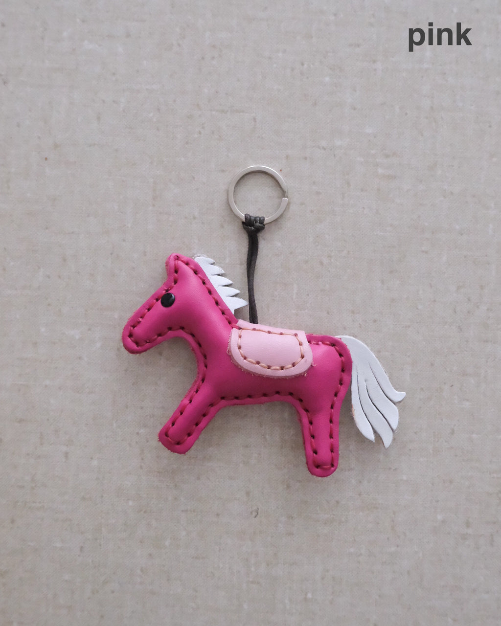 leather horse charm