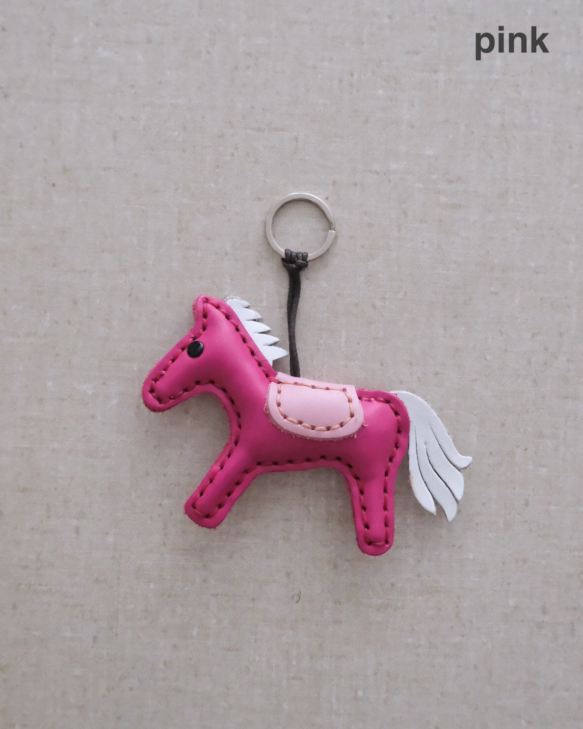 leather horse charm