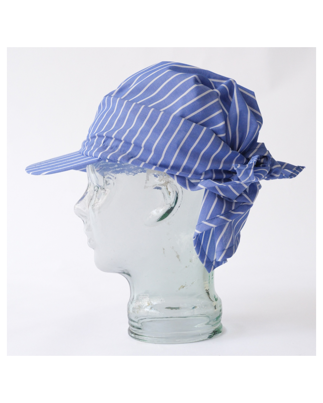 Sowhat Bandanna Cap Blue Stripe