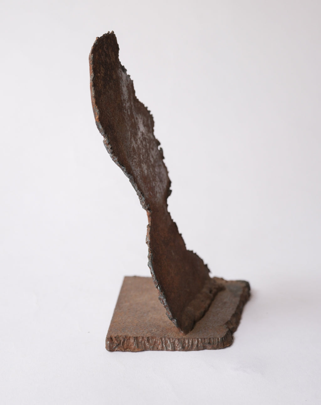Rustic iron face silhouette