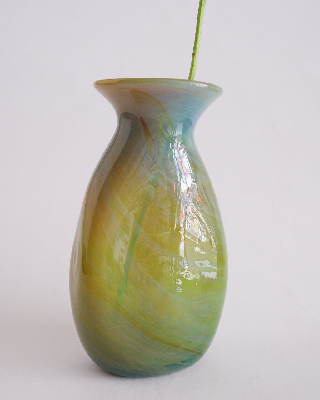 Vintage marble glass vase