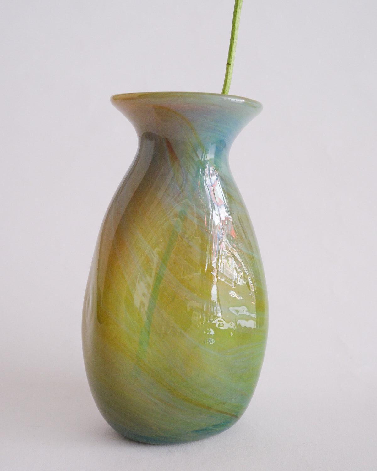 Vintage marble glass vase