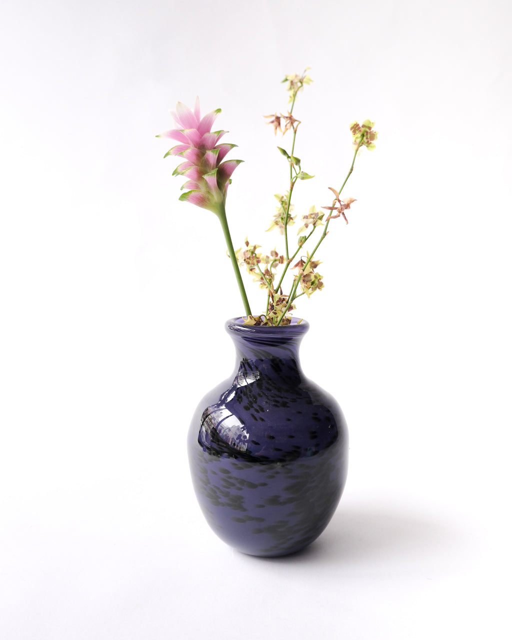 Purple glass vase