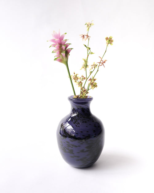 Purple glass vase