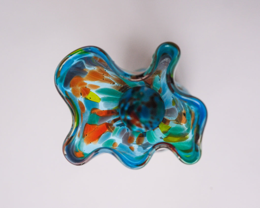 frill glass vase