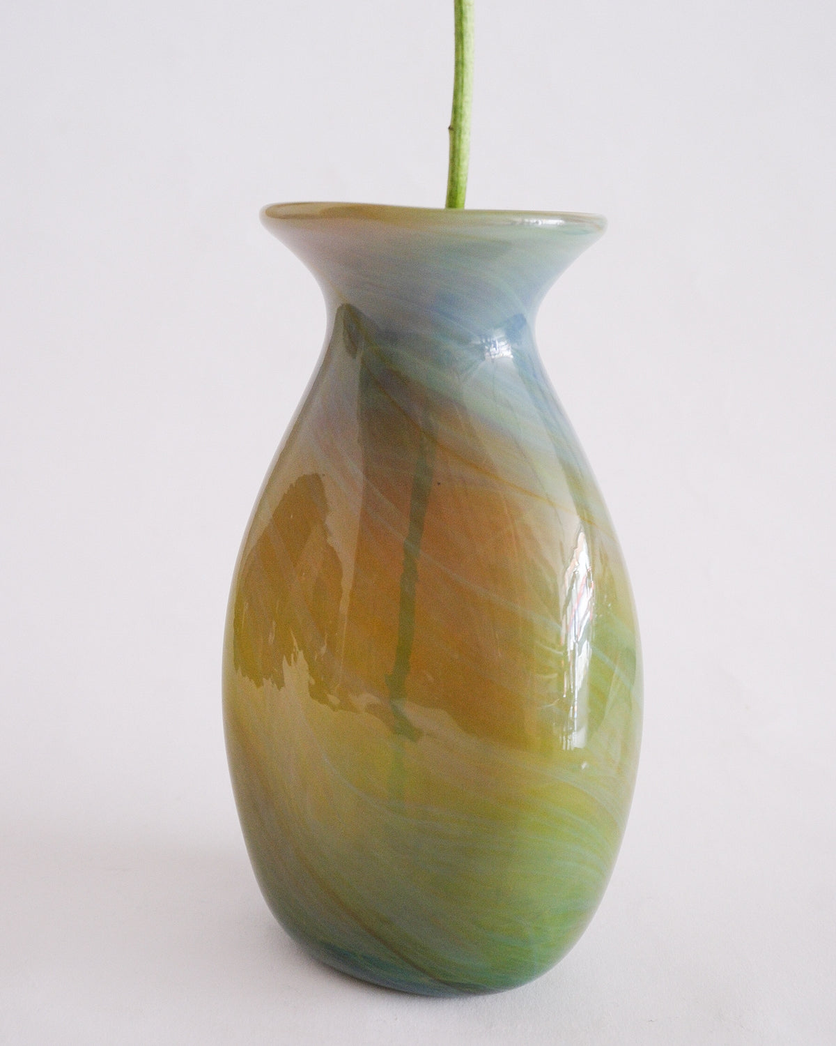 Vintage marble glass vase