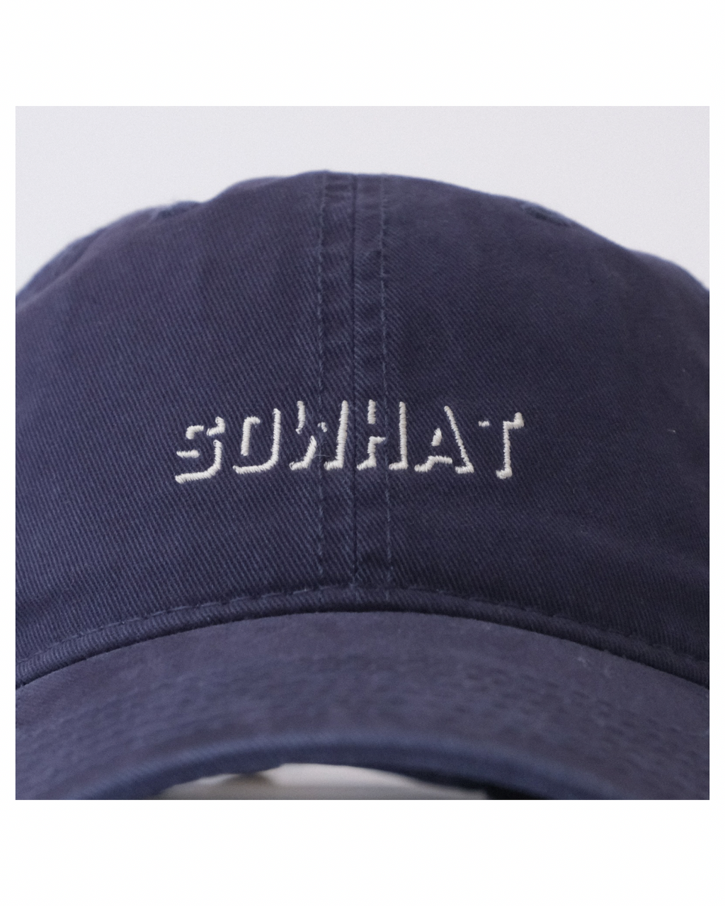 sowhat shadow logo cap