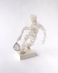Tennis player wire art
