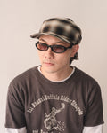 Sowhat Bandanna Cap Ombre check Black