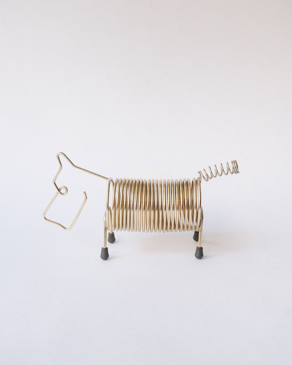 Metal Spring Dog Card Holder