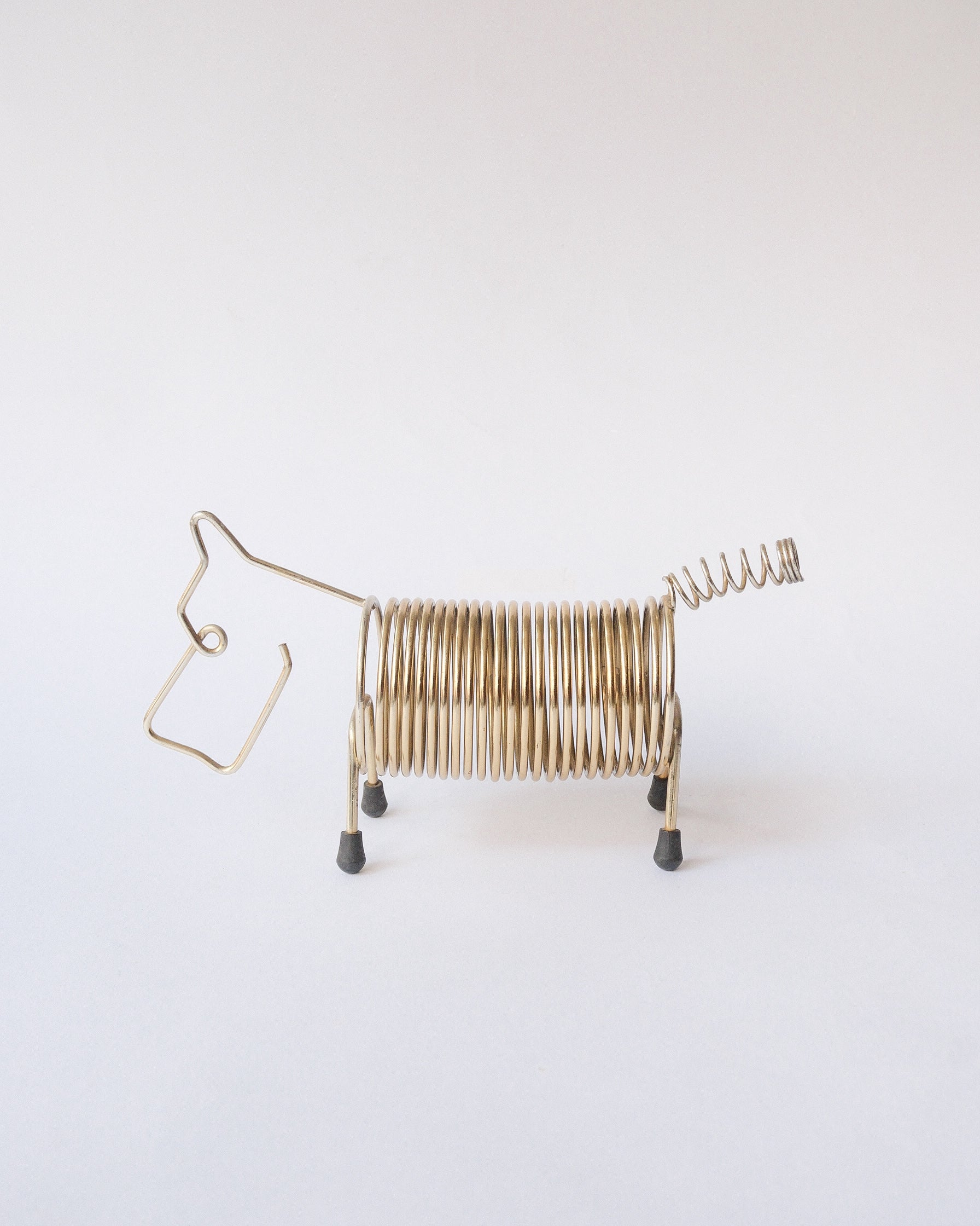 Metal Spring Dog Card Holder