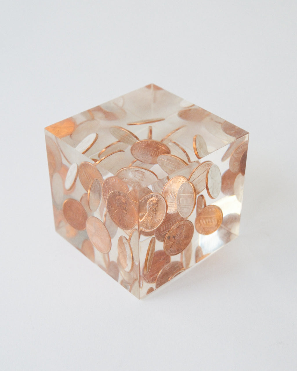 1977’s US Penny Lucite Cube