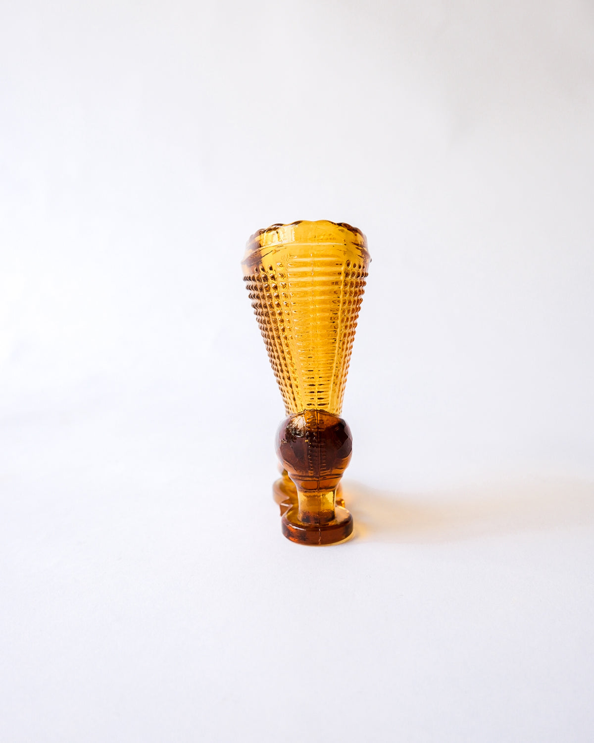 Vintage glass boots mini vase
