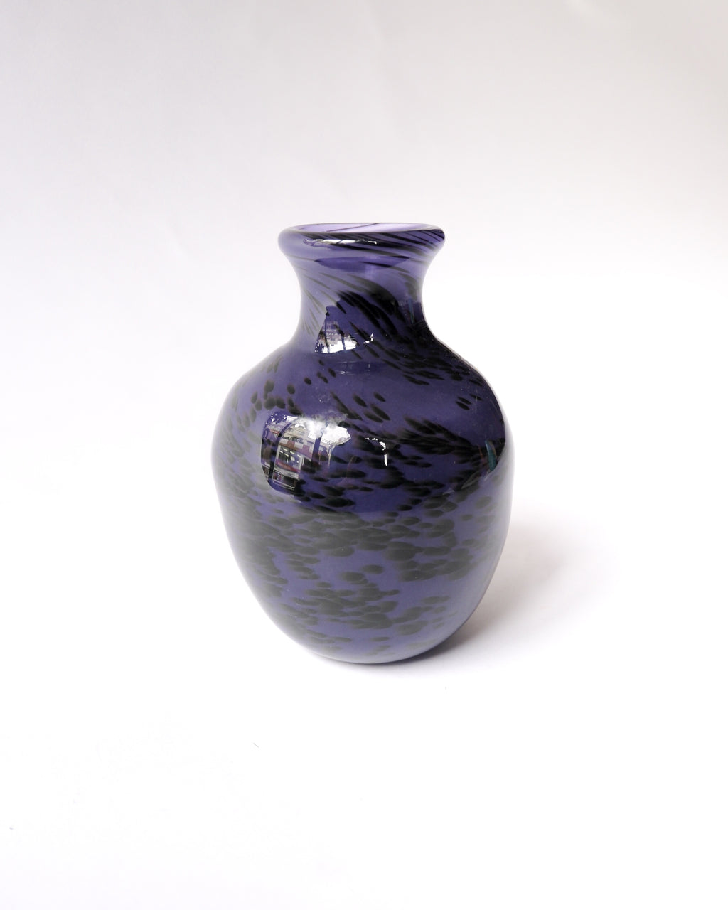 Purple glass vase