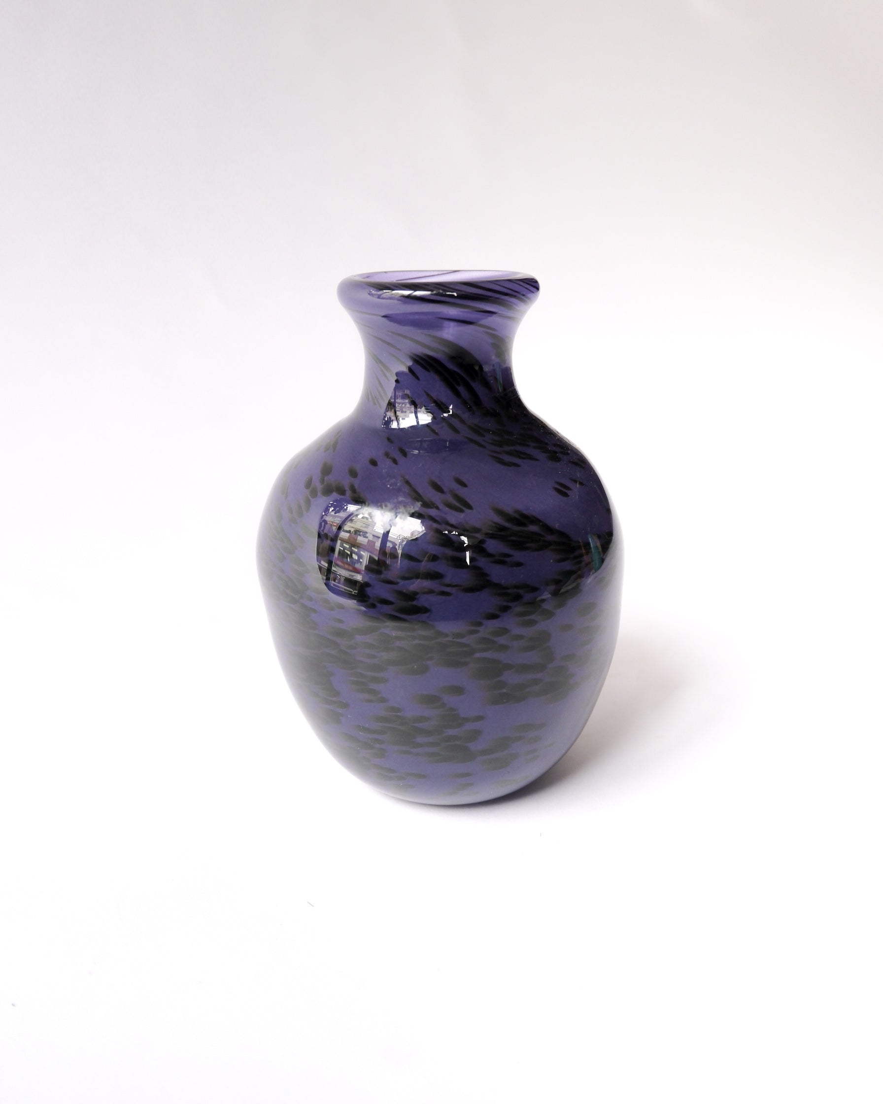 Purple glass vase