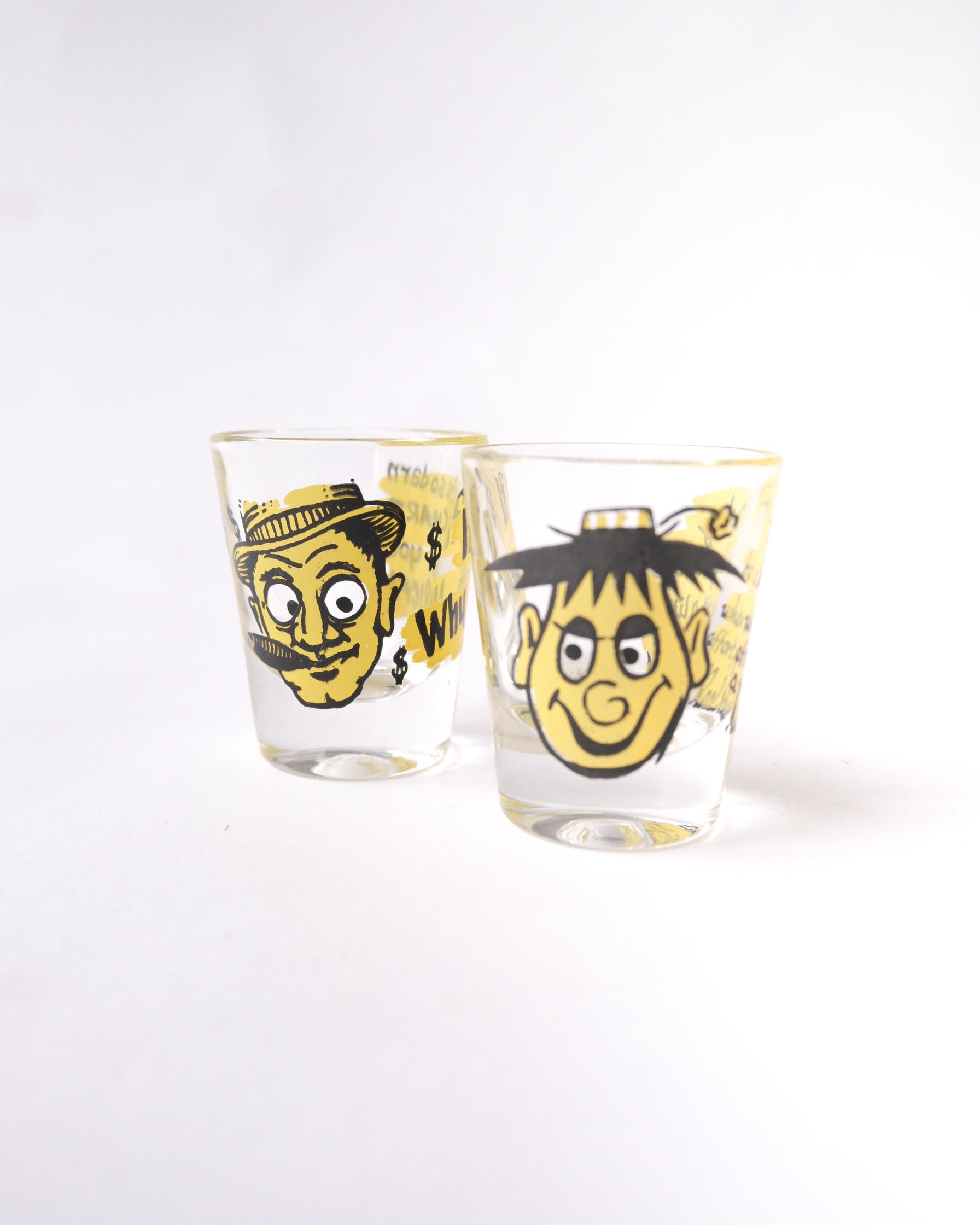 vintage shot glasses