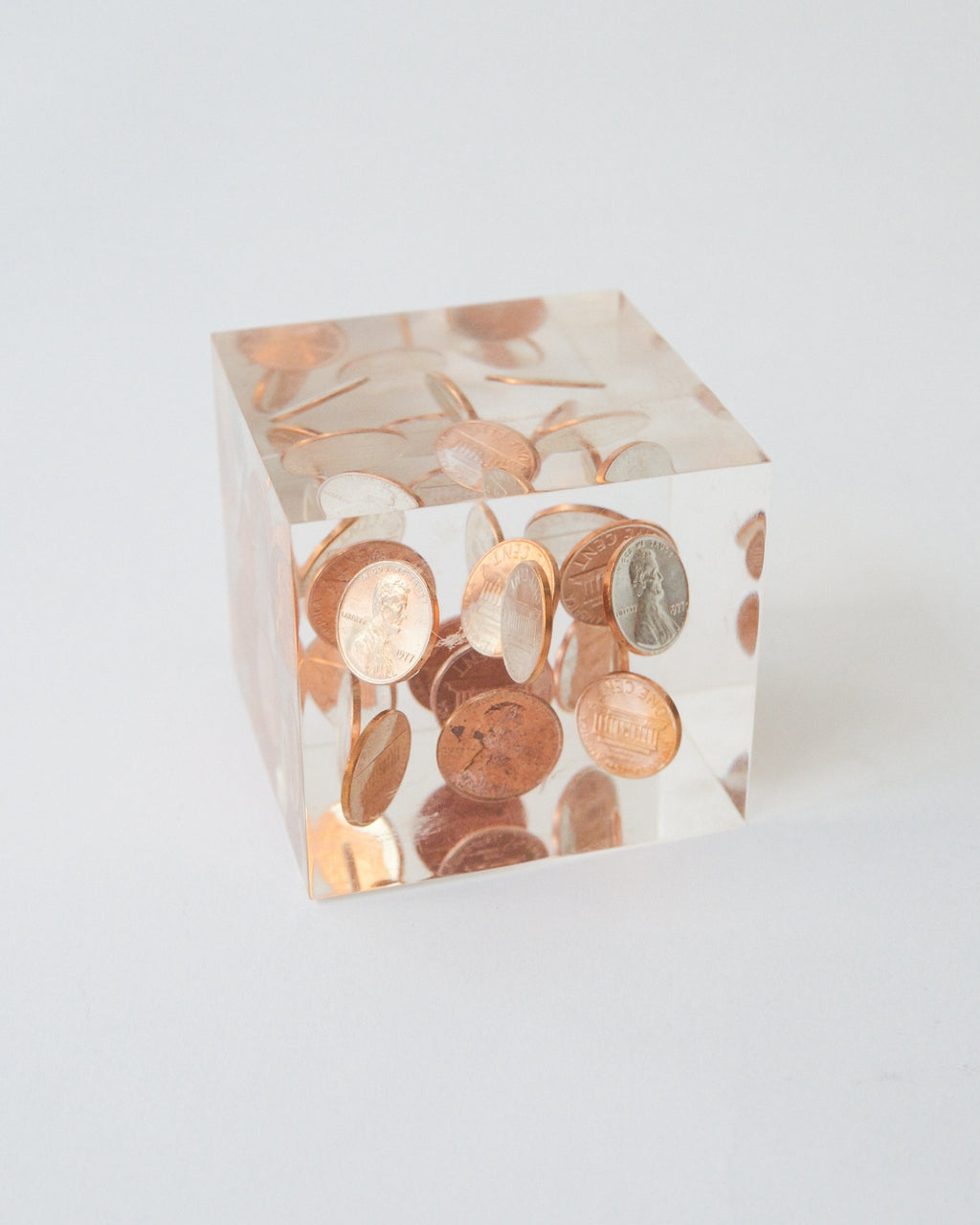 1977’s US Penny Lucite Cube