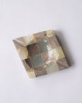 Checker stone ash tray