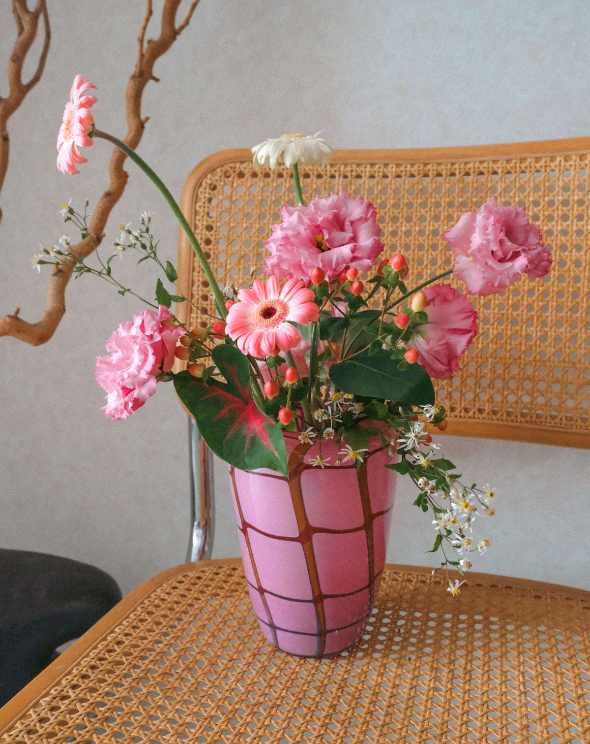 Designers art glass vase