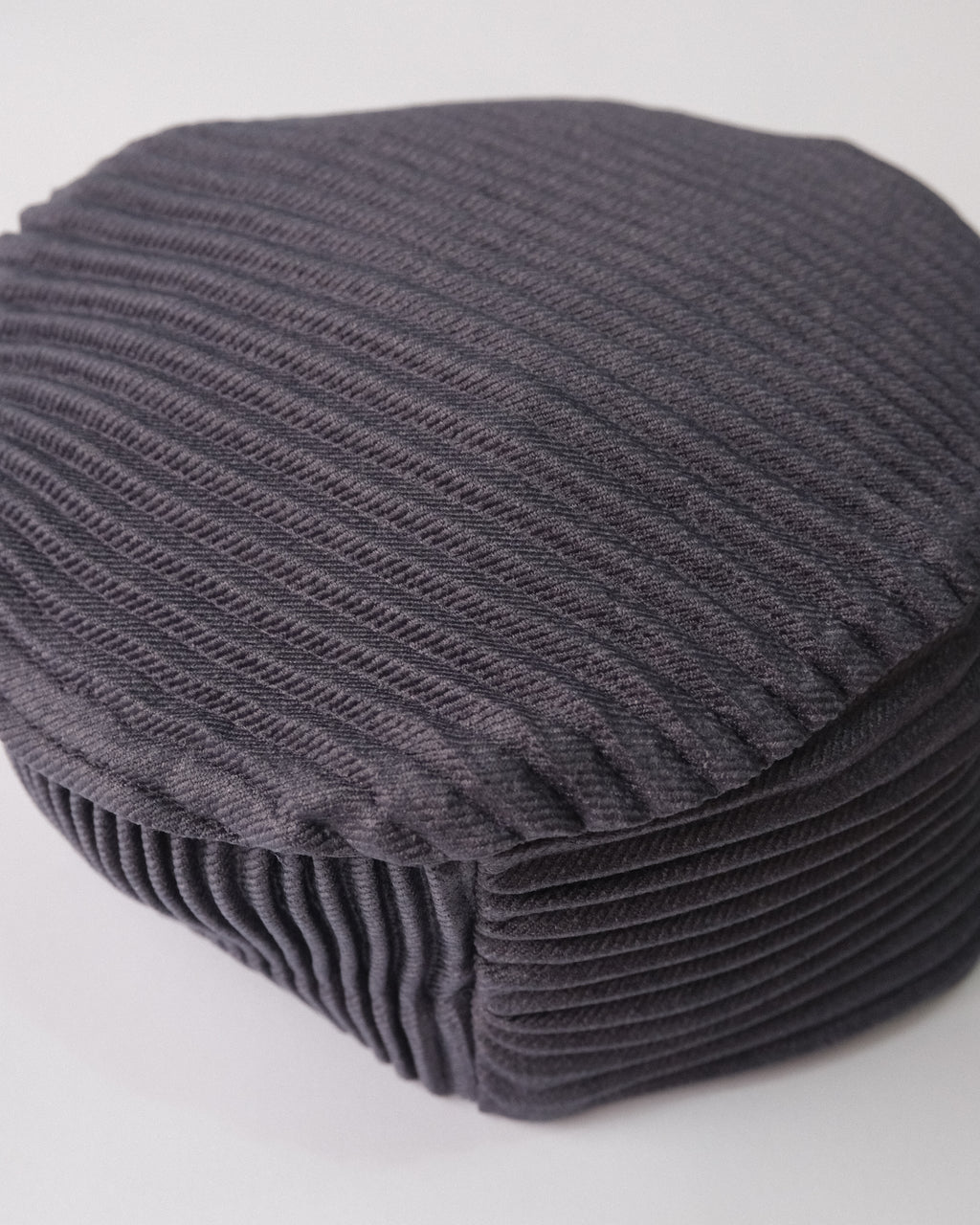 6cRAyon Pleated Flat Top Stretch Baseball Cap