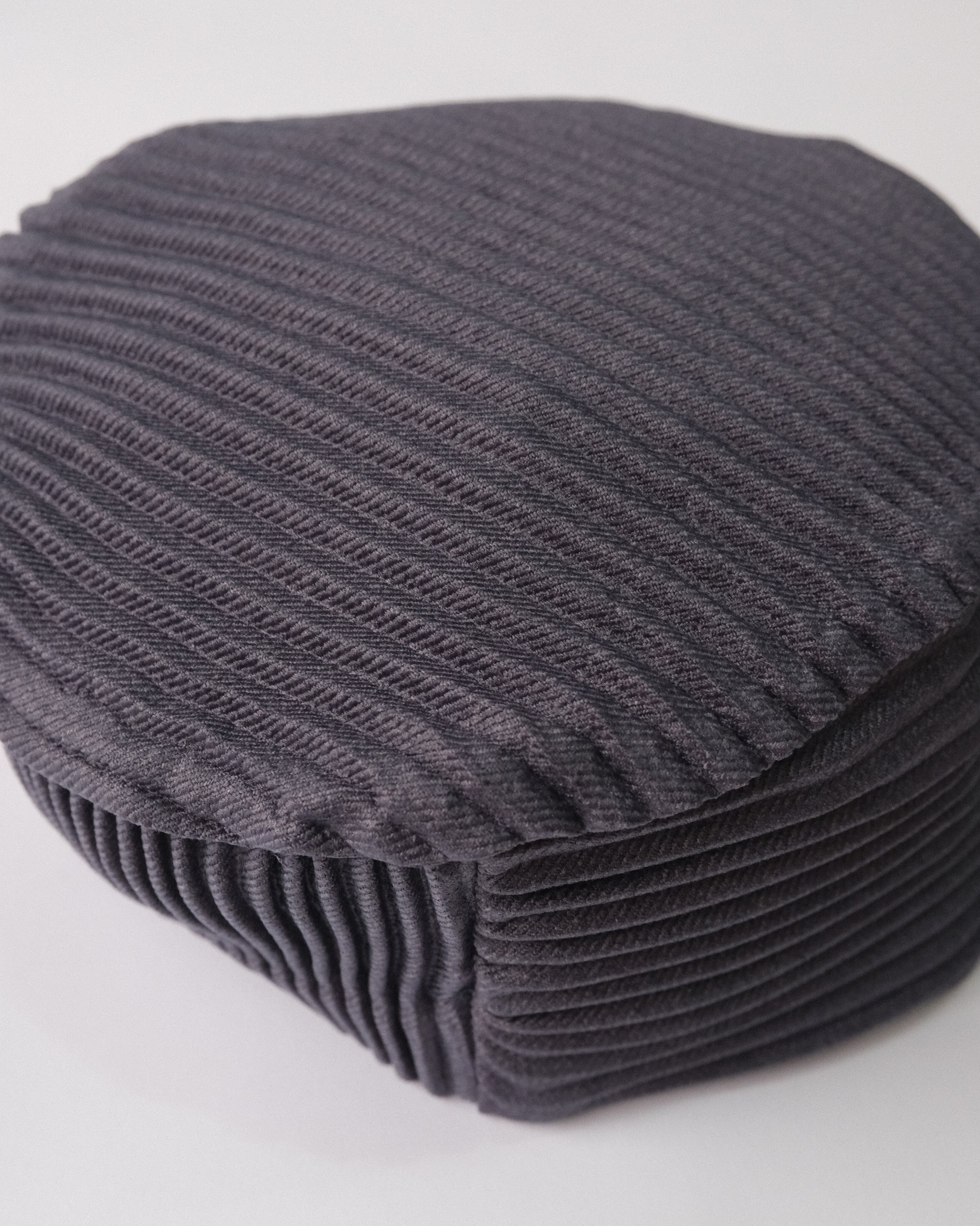 6cRAyon Pleated Flat Top Stretch Baseball Cap