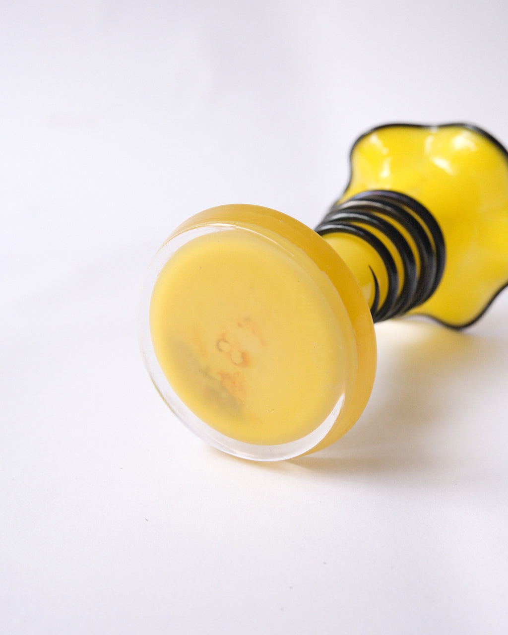 Spiral glass vase