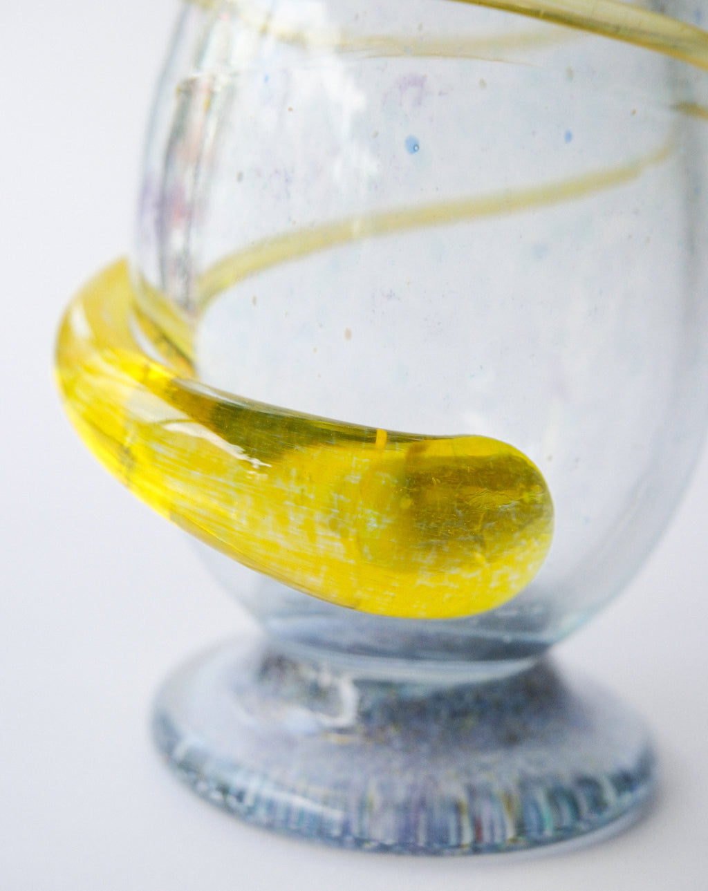 Spiral glass vase