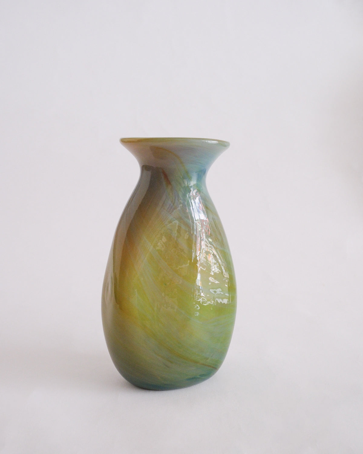 Vintage marble glass vase