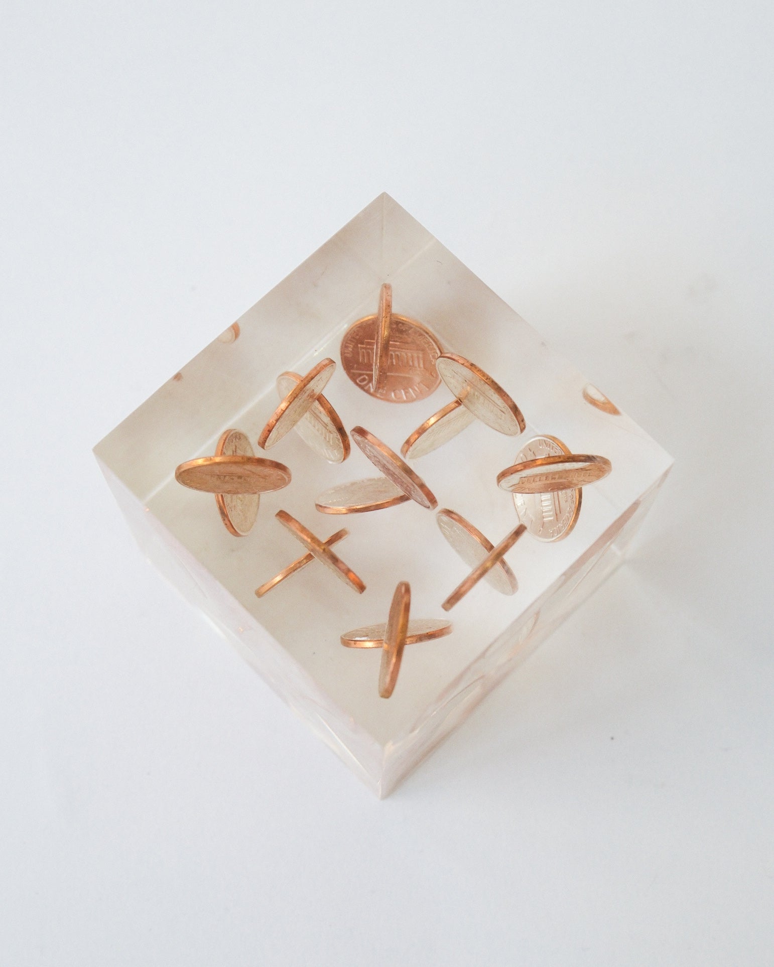 1977’s US Penny Lucite Cube