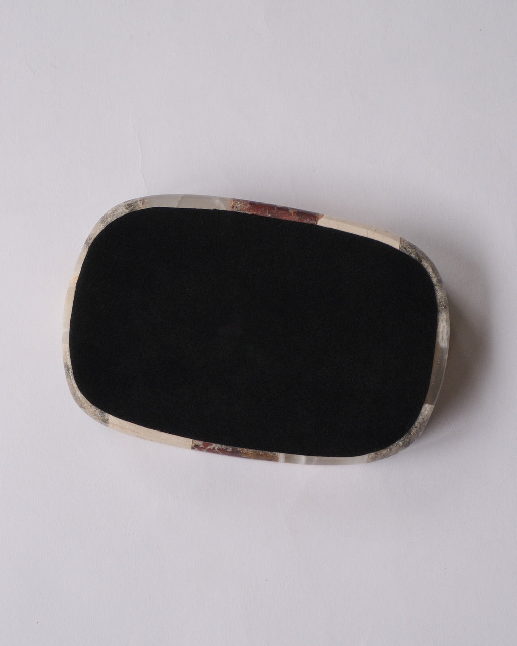 Checker stone ash tray