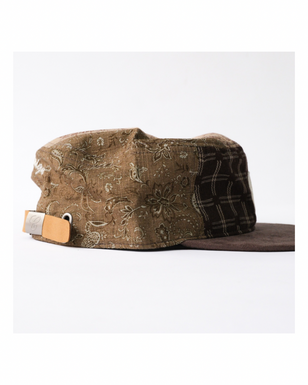 6cRAyon Vintage Patchwork Flat Top Baseball Cap