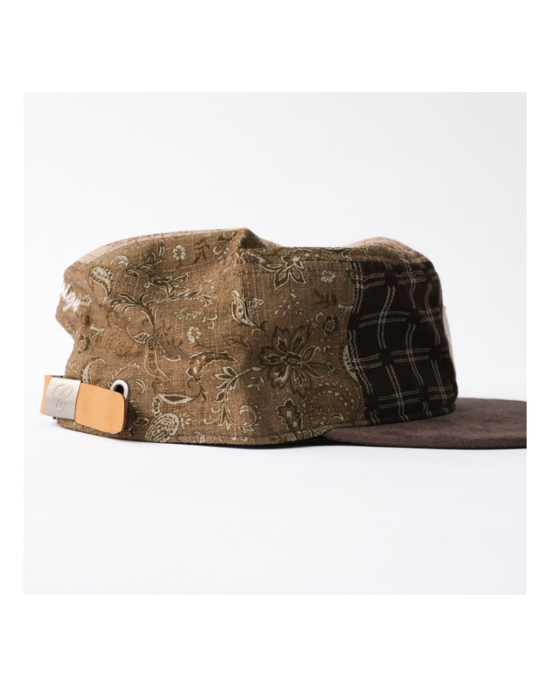 6cRAyon Vintage Patchwork Flat Top Baseball Cap