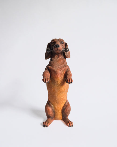Standing dachshund figure