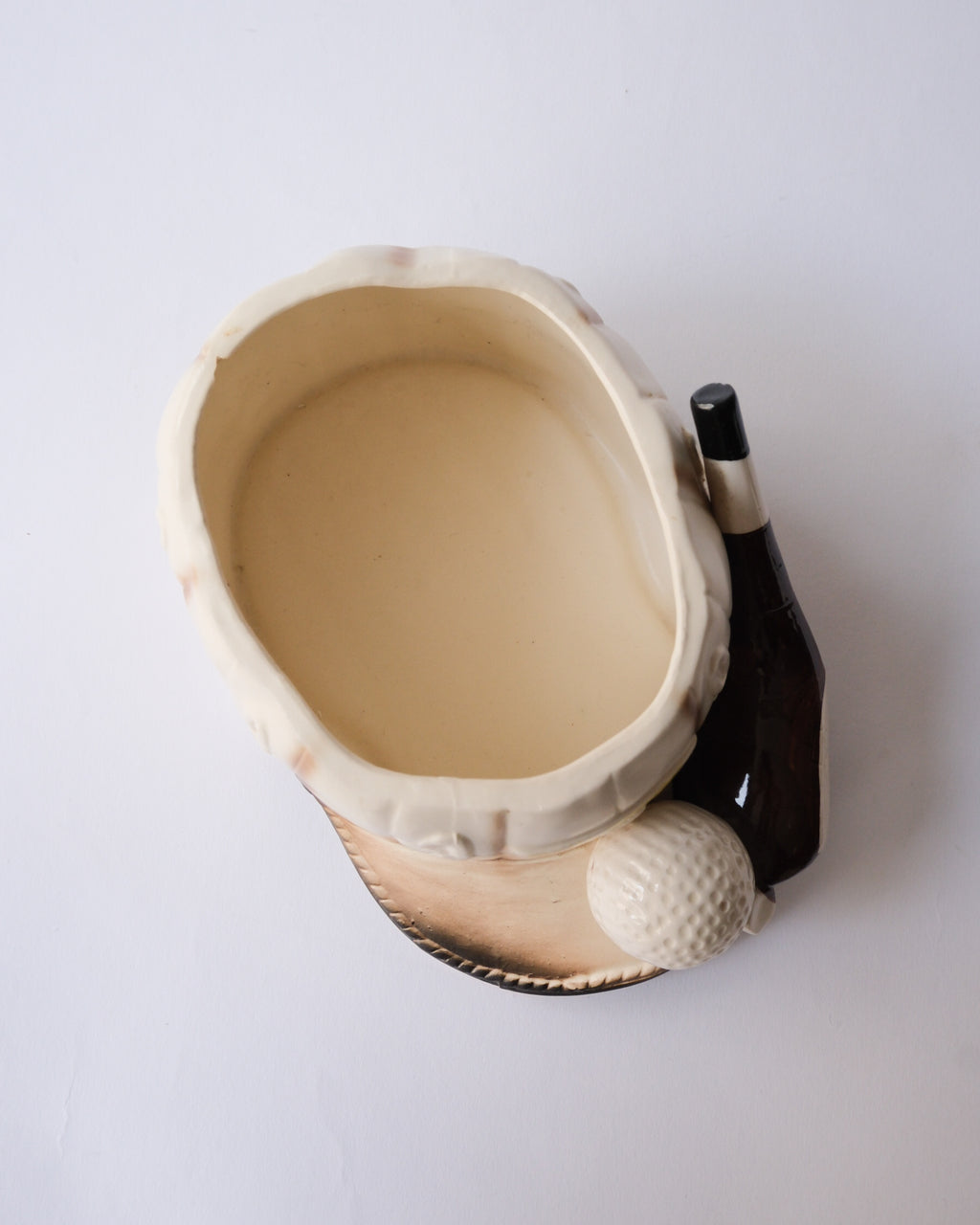50-60s vintage relpo golf ceramic planter