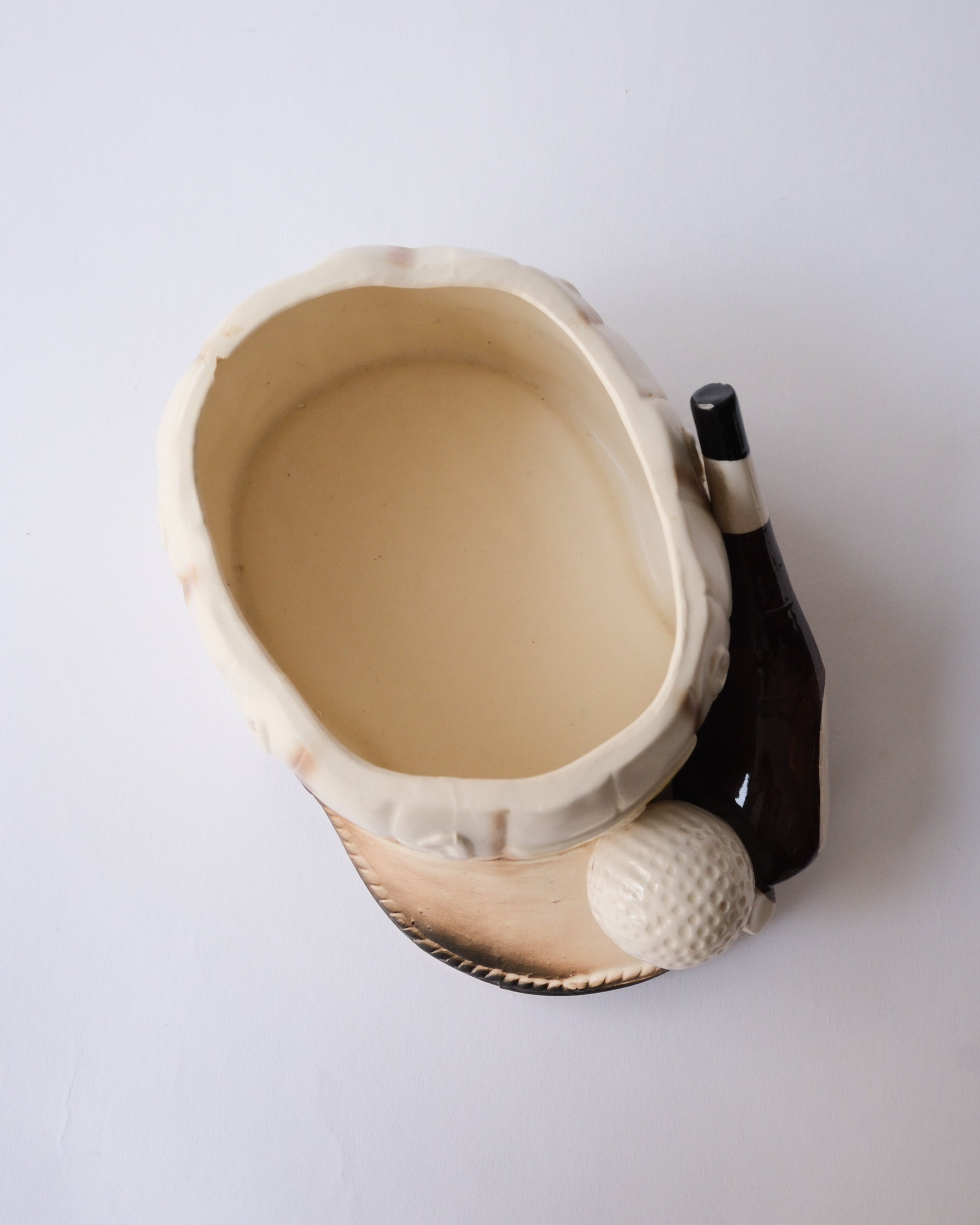 50-60s vintage relpo golf ceramic planter