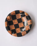 Checker stone ash tray