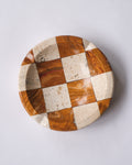 Checker stone ash tray