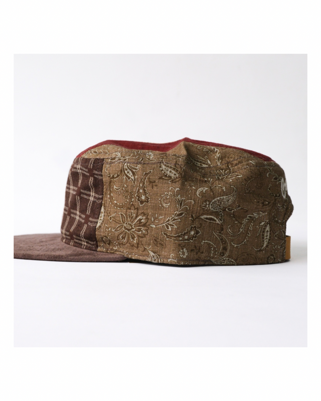 6cRAyon Vintage Patchwork Flat Top Baseball Cap