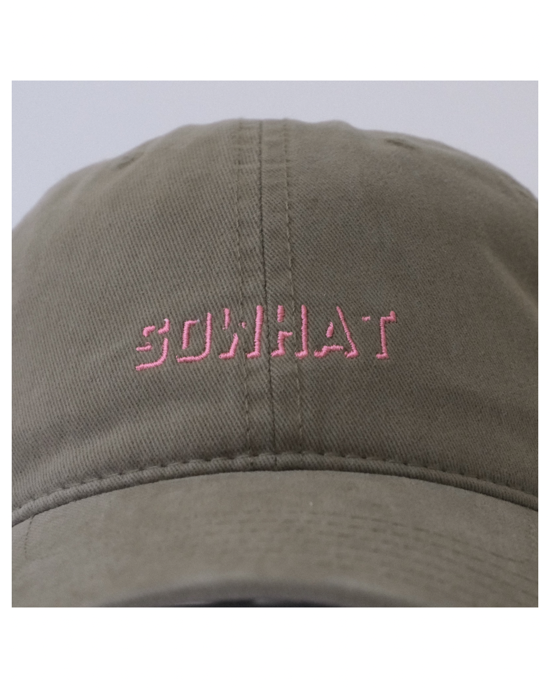 sowhat shadow logo cap