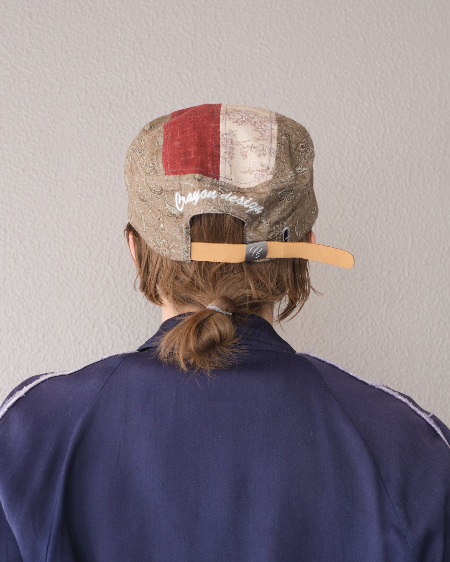 6cRAyon Vintage Patchwork Flat Top Baseball Cap