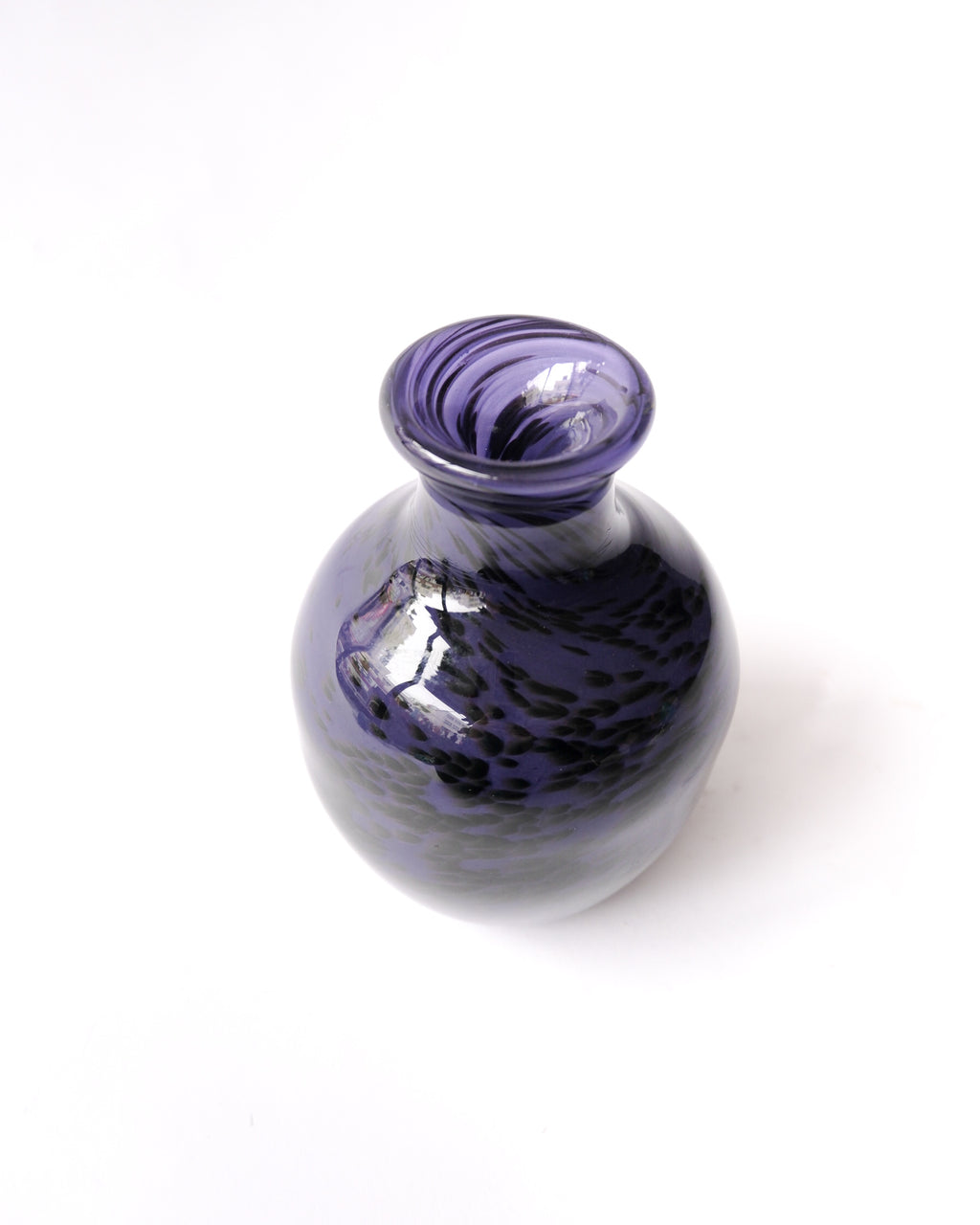 Purple glass vase