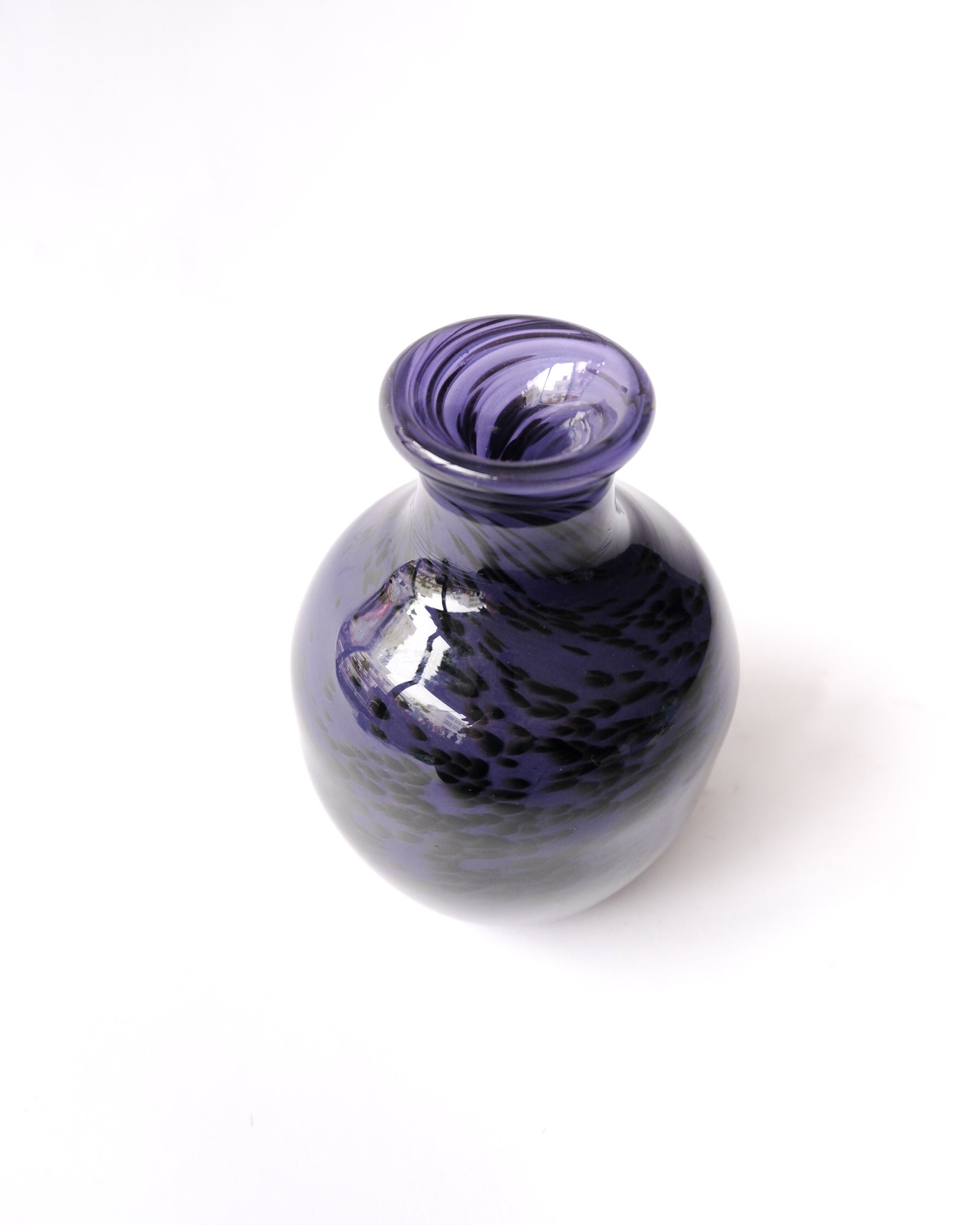 Purple glass vase